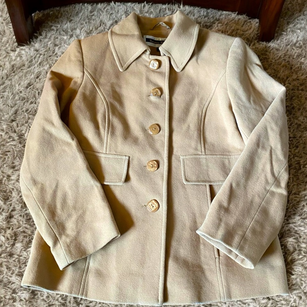 Kristen Blake Cream Pea Coat